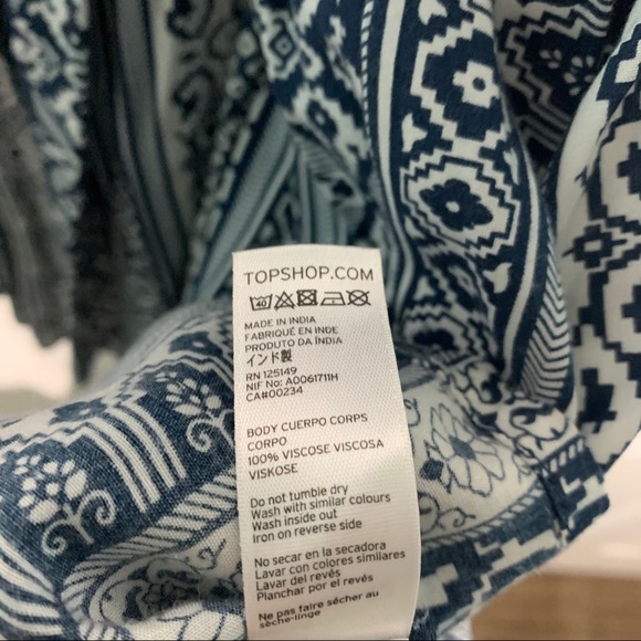 Topshop Tile Print Strappy Sundress - Picture 6 of 7